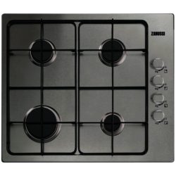 Zanussi ZGG62444SA 60cm 4 Burner Gas Hob in Stainless Steel